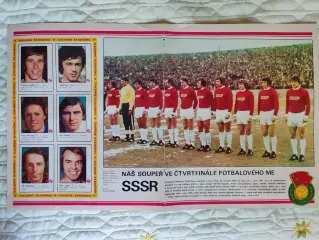 Постер сб. СССР из журнала Stadion/Стадион 1976г