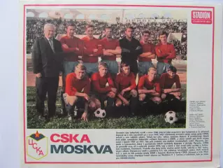 Постер ЦСКА из журнала Stadion/Стадион 1971г