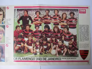 Постер Фламенго из журнала Stadion/Стадион 1977г