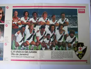 Постер Васку де Гама из журнала Stadion/Стадион 1977г