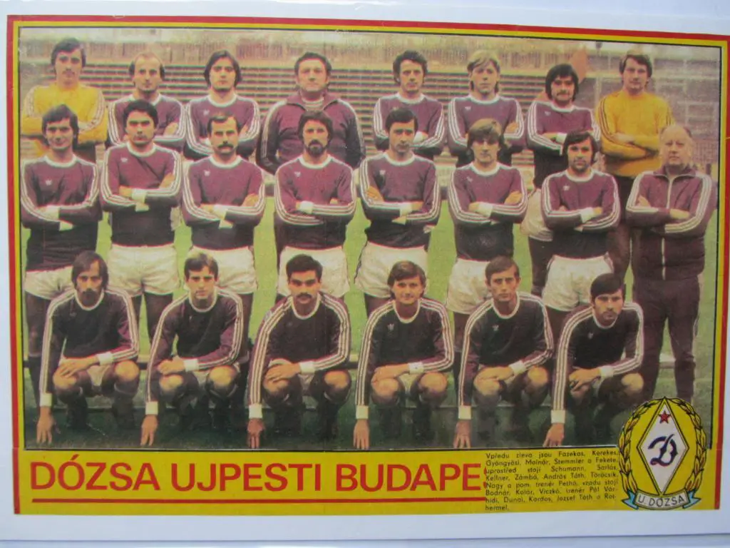 Журнал Стадион (ЧССР) 1979 год, Постер Уйпешт Дожа