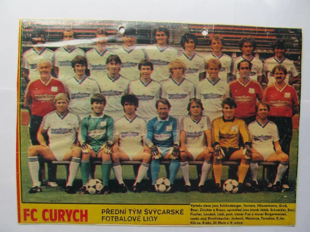 Стадион 1985 год, постер Цюрих