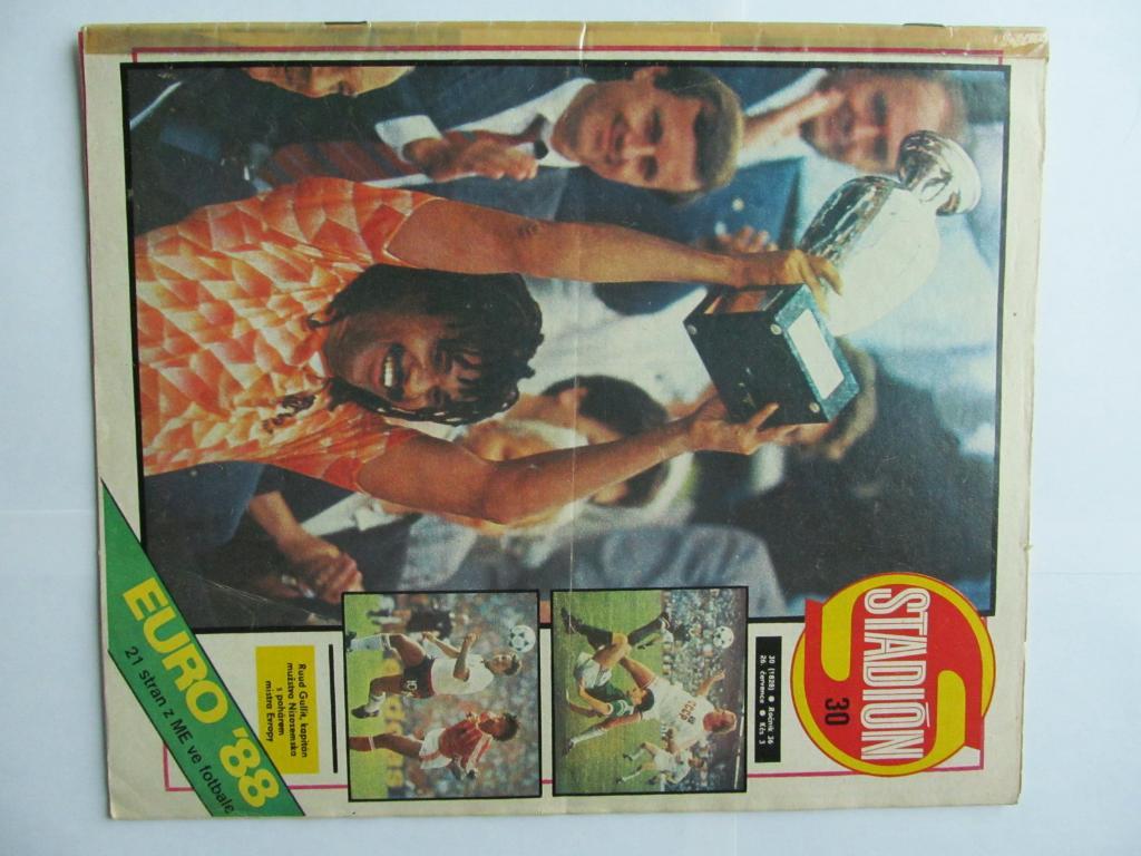 Журнал Стадион (ЧССР) 1988 год №30 (спецвыпуск к ЧЕ-88) + постеры (см. опис.)