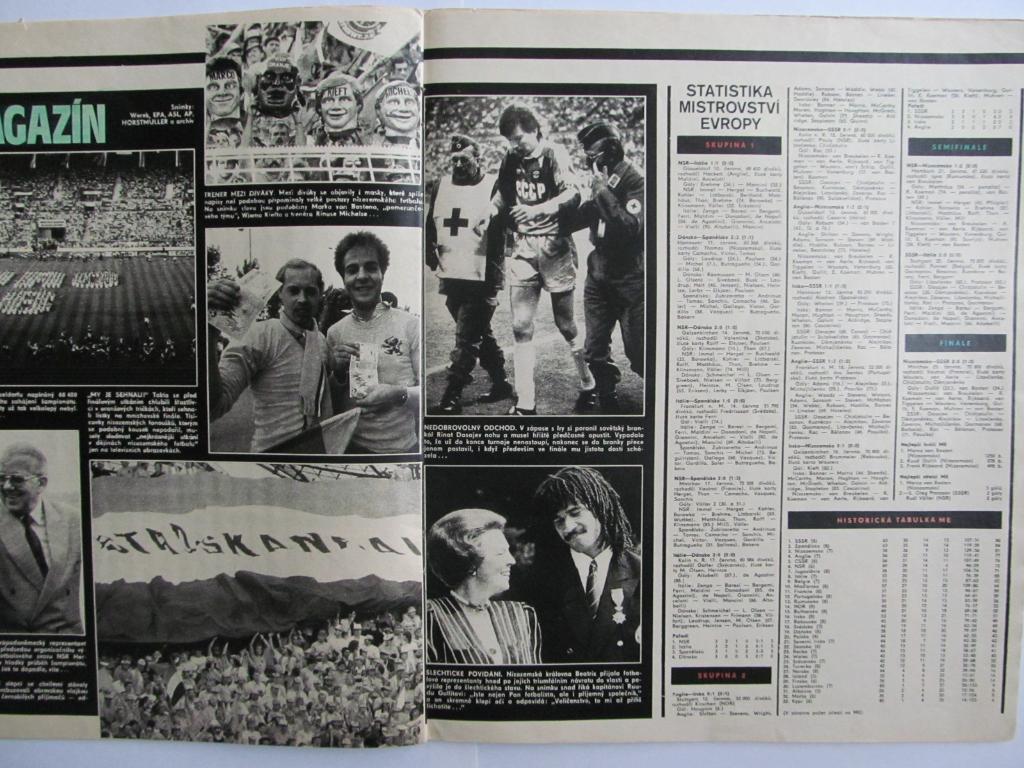 Журнал Стадион (ЧССР) 1988 год №30 (спецвыпуск к ЧЕ-88) + постеры (см. опис.) 4