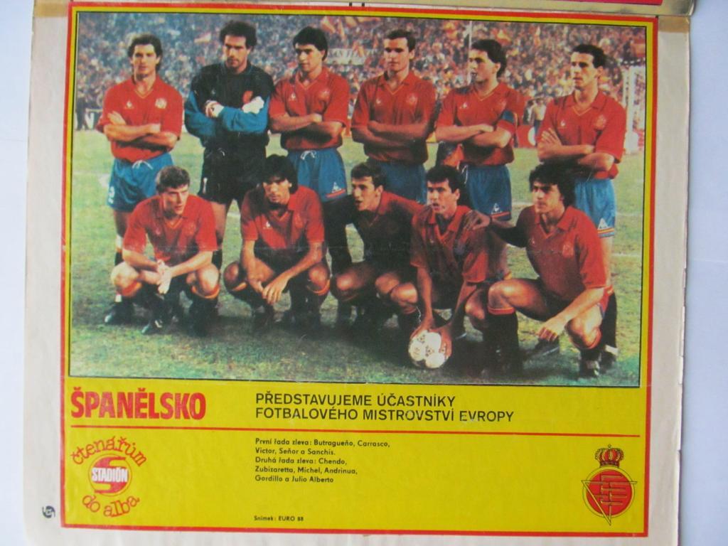 Журнал Стадион (ЧССР) 1988 год №30 (спецвыпуск к ЧЕ-88) + постеры (см. опис.) 5