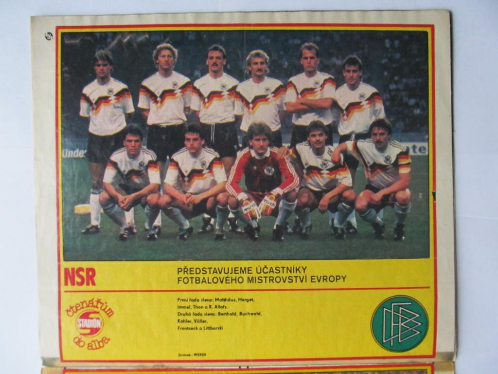 Журнал Стадион (ЧССР) 1988 год №30 (спецвыпуск к ЧЕ-88) + постеры (см. опис.) 6
