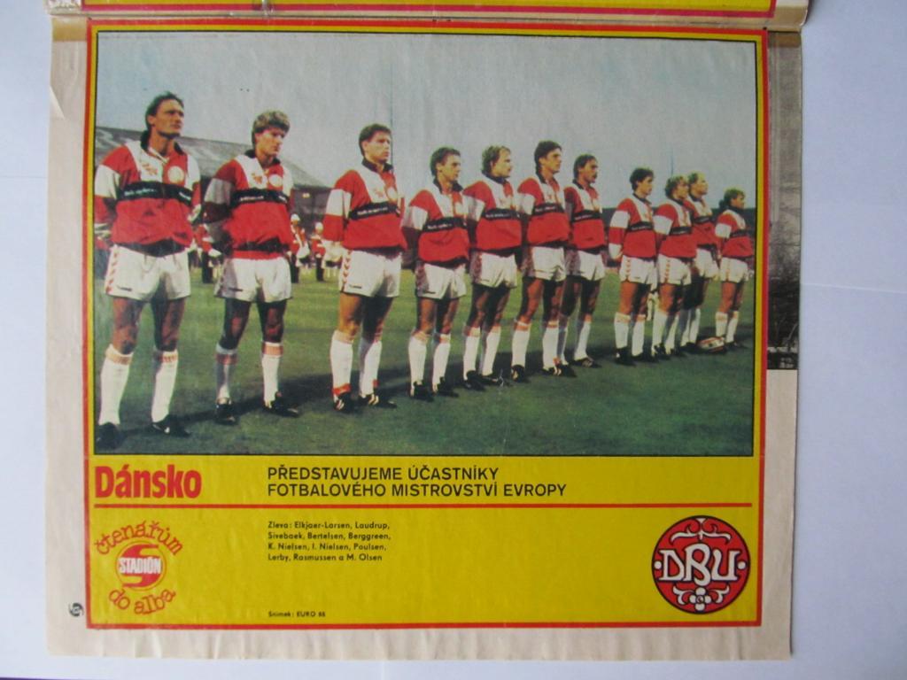Журнал Стадион (ЧССР) 1988 год №30 (спецвыпуск к ЧЕ-88) + постеры (см. опис.) 7