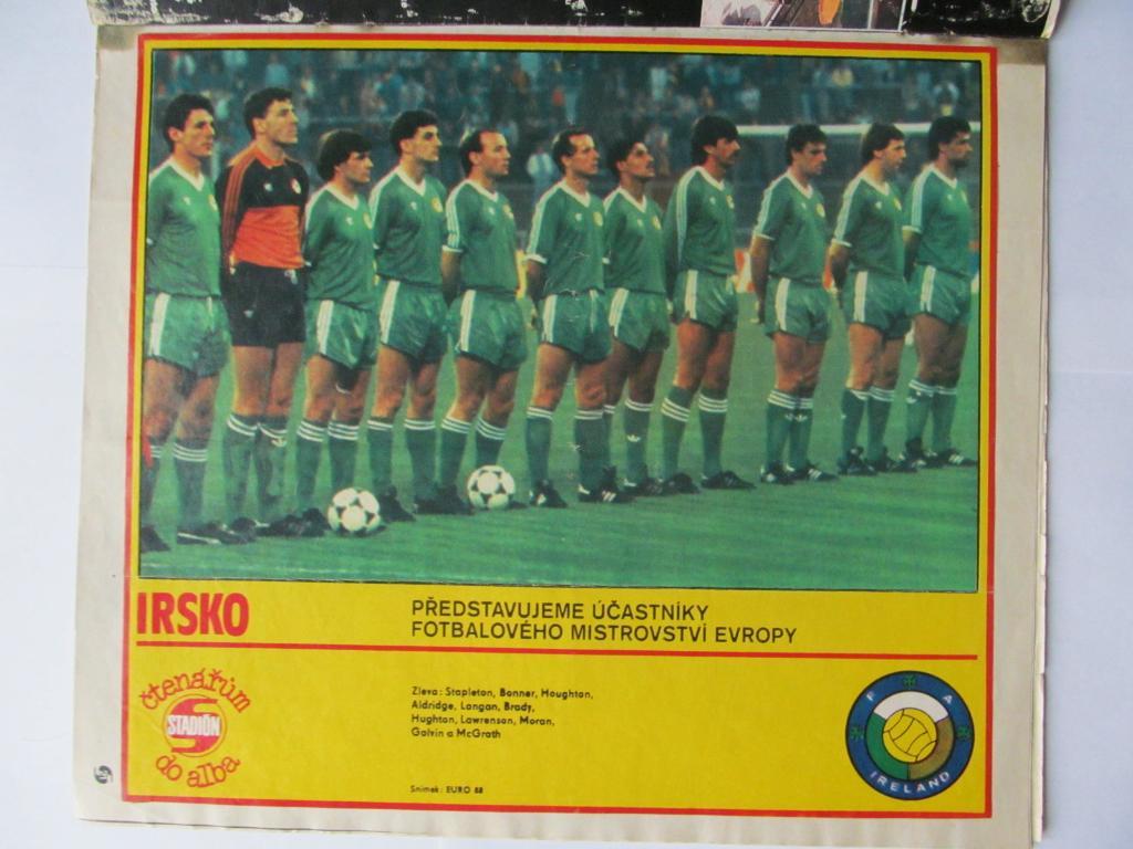 Журнал Стадион (ЧССР) 1988 год, №30 (спецвыпуск к ЧЕ-88) + постеры (см. опис.) 2
