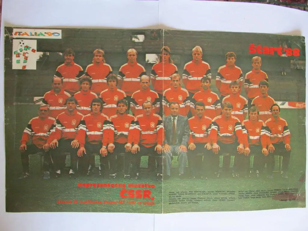 Постер сб. ЧССР из журнала Start 1988г