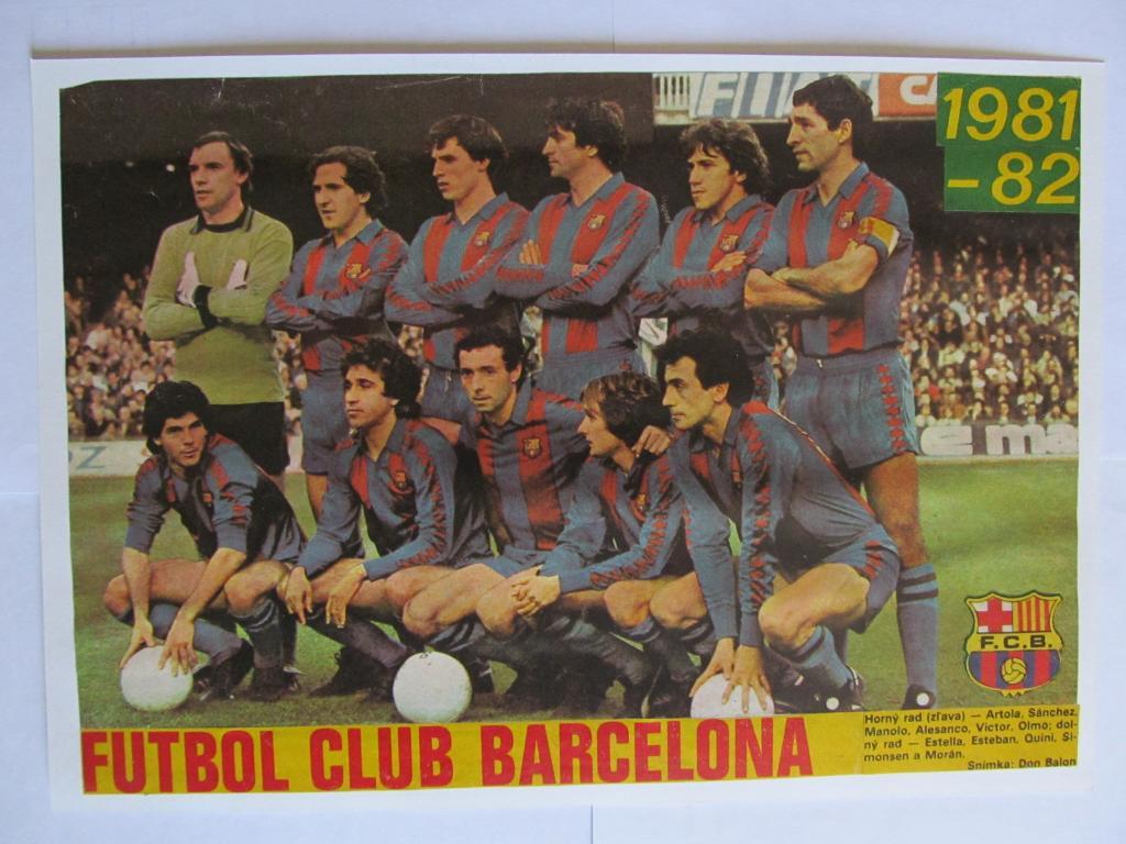 Постеры Барселона и Гётеборг из журнала Start 1982г