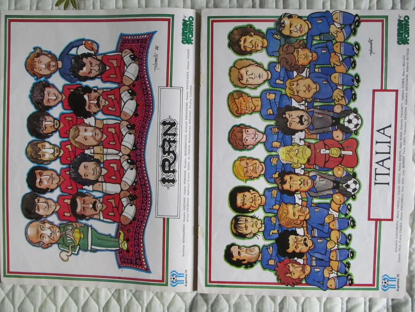 Guerin sportivo 1978, Постеры-шаржи сборных к ЧМ 1978 3