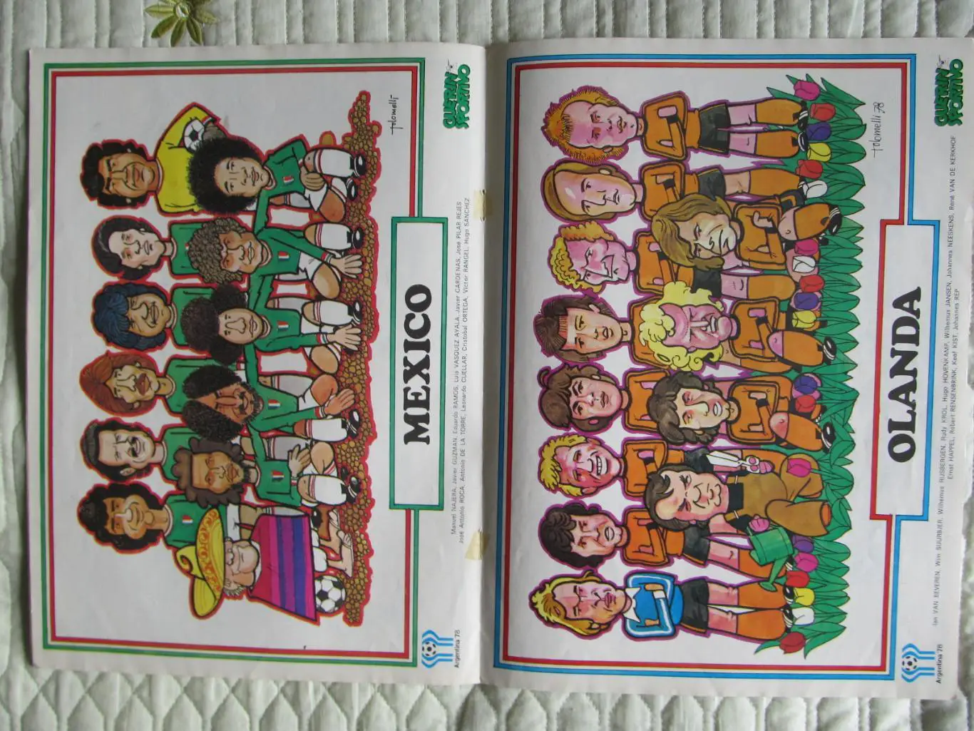 Guerin sportivo 1978, Постеры-шаржи сборных к ЧМ 1978 4