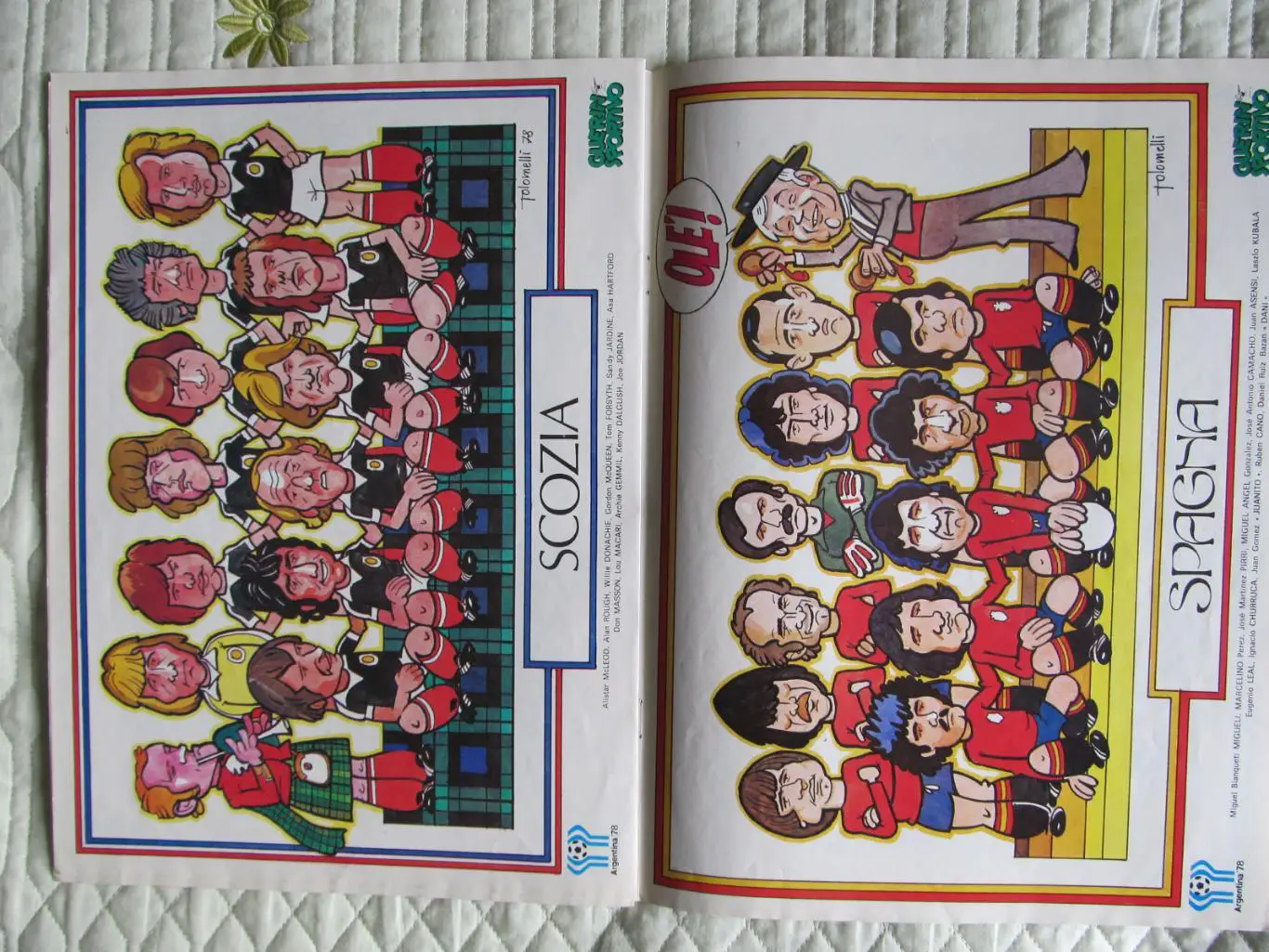 Guerin sportivo 1978, Постеры-шаржи сборных к ЧМ 1978 5