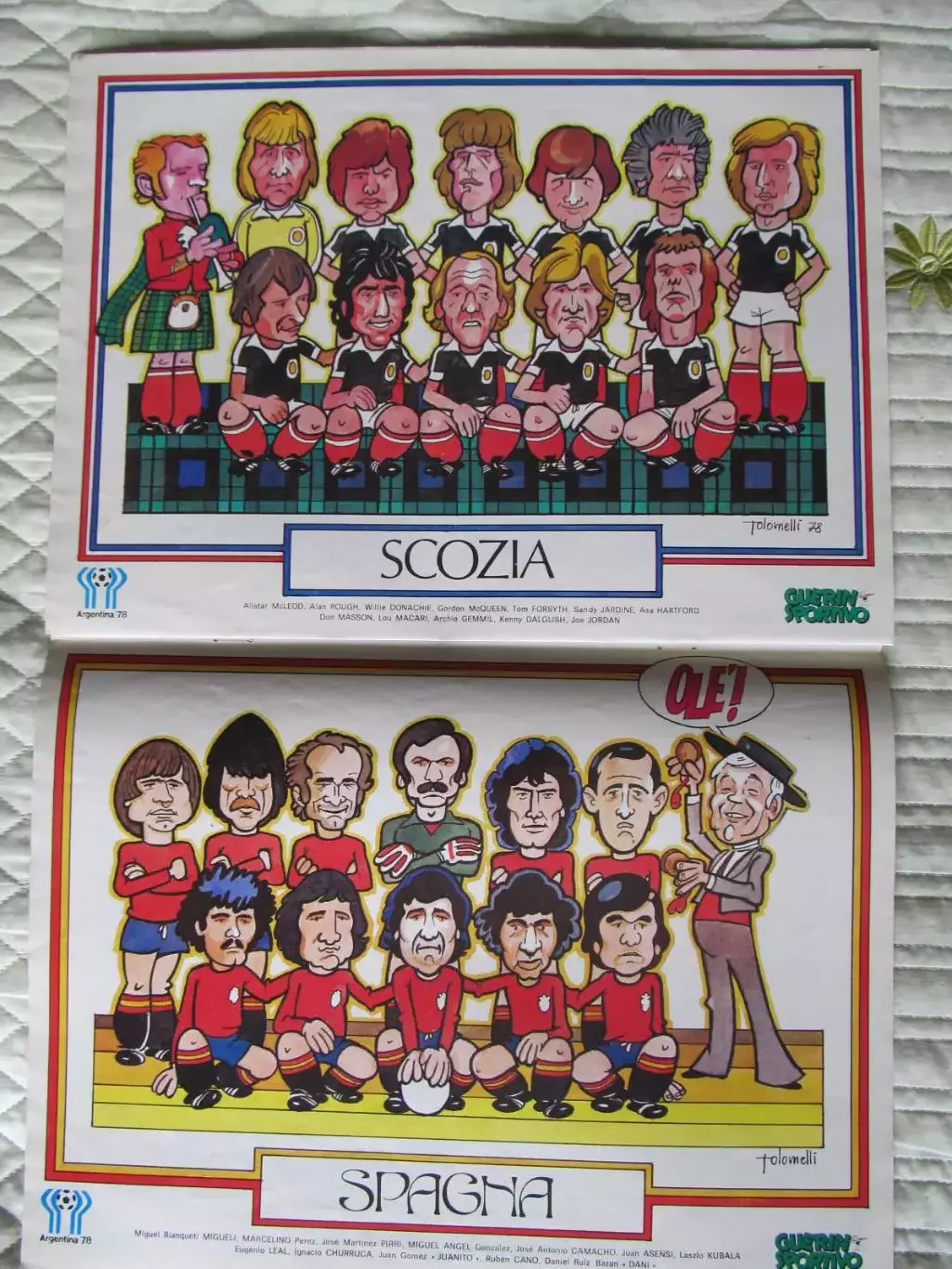 Guerin sportivo 1978, Постеры-шаржи сборных к ЧМ 1978 5