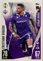 Футбол. Карточка Кристиано Бираги Фиорентина, Интер Лига Конференций 2023/24