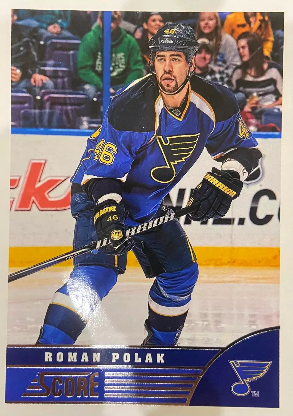 Хоккей. Карточка Roman Polak/Роман Полак St. Louis Blues/Сент-Луис Блюз НХЛ/NHL