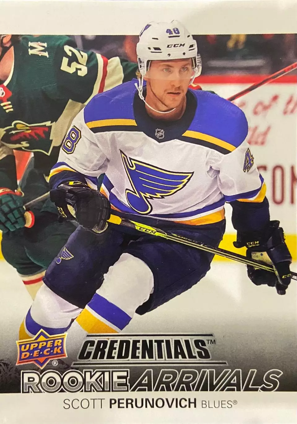 Карточка Scott Perunovich-Скотт Перунович St. Louis Blues-Сент-Луис Блюз НХЛ/NHL