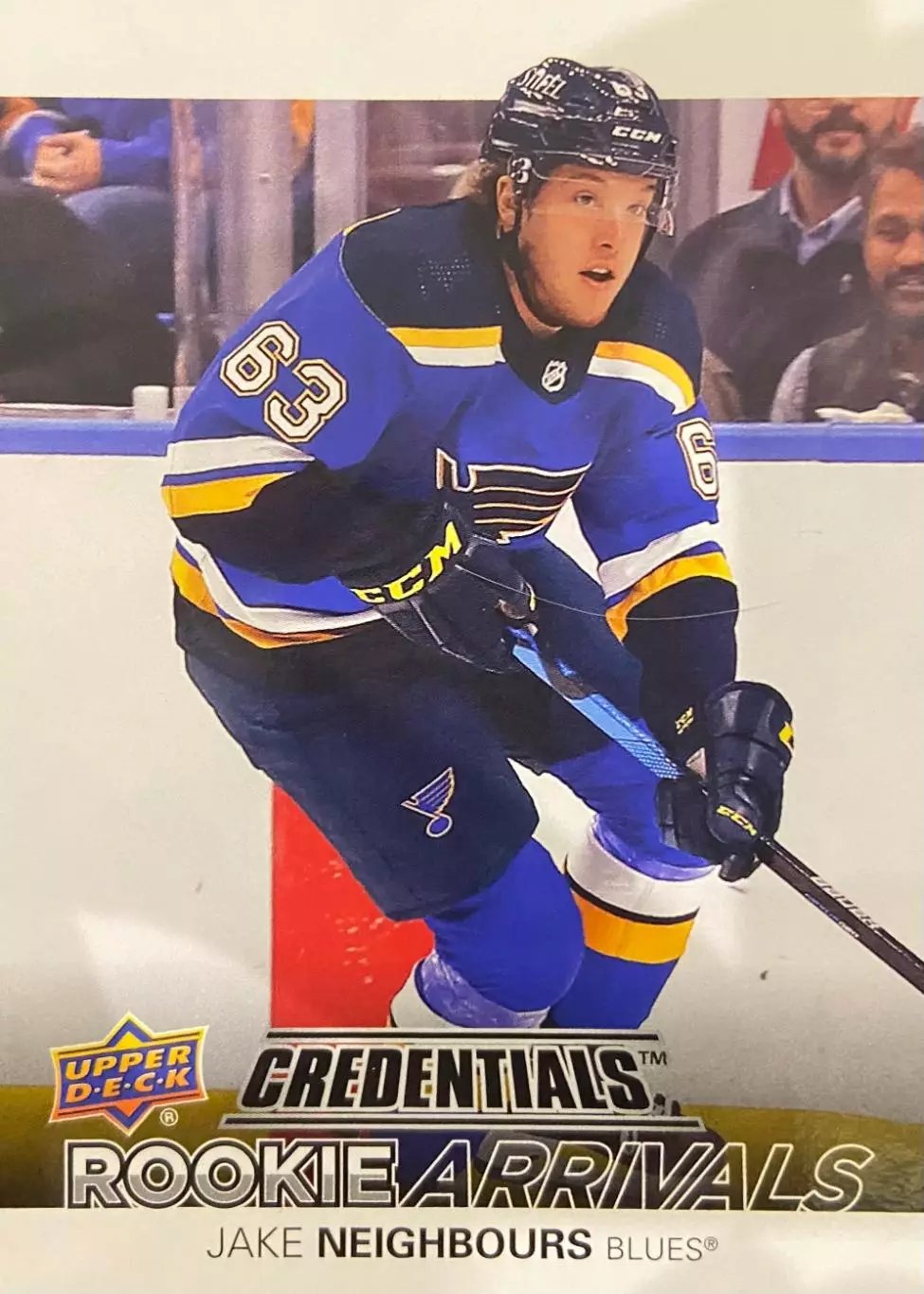 Карточка Jake Neighbours - Джейк Нейборс St. Louis Blues/Сент-Луис Блюз НХЛ/NHL