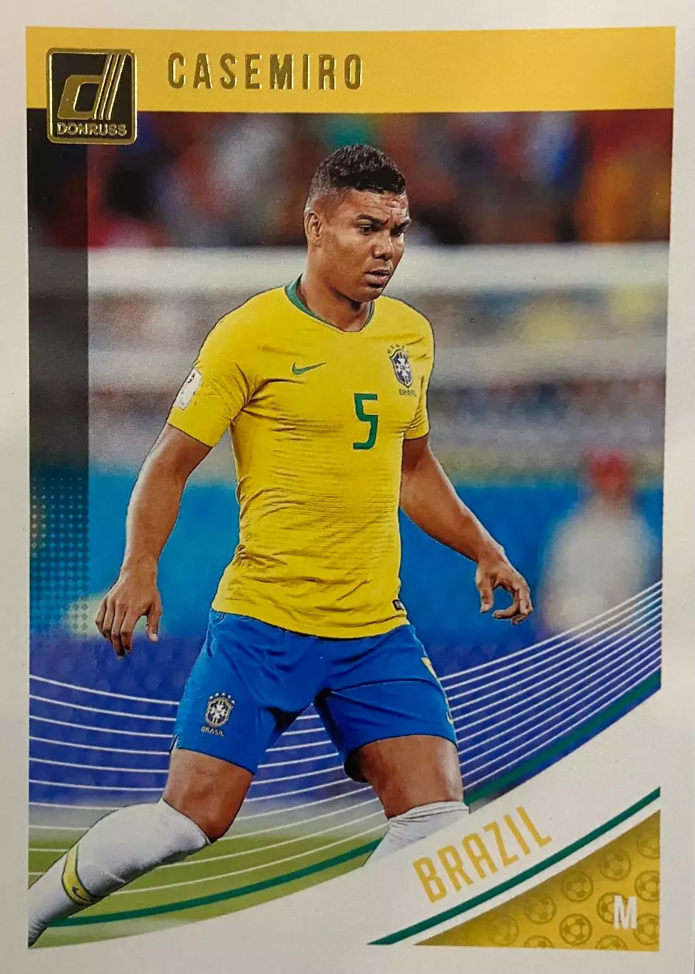 Футбол. Карточка Casemiro/Каземиро Бразилия, Реал Мадрид Panini/Панини 2018-19