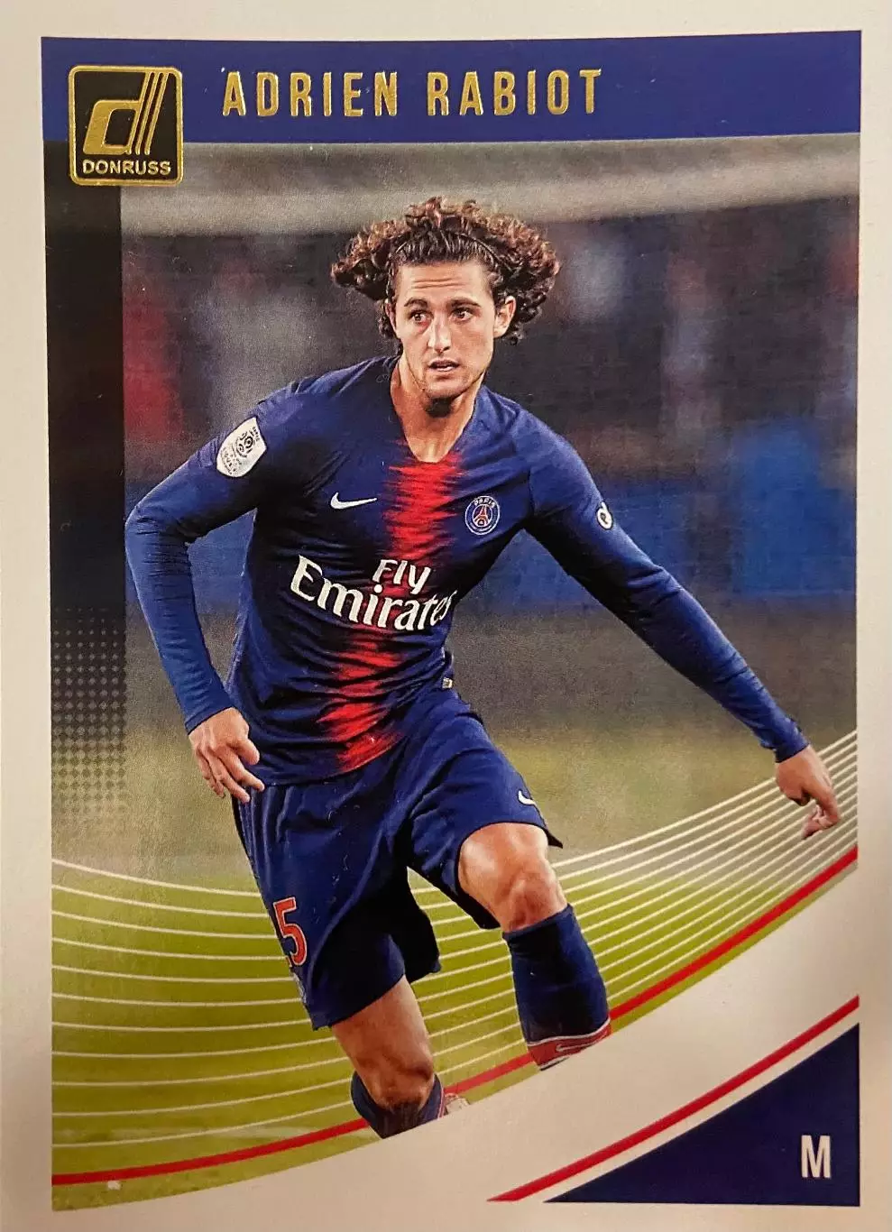 Футбол. Карточка Адриен Рабьо Пари Сен-Жермен/ПСЖ, Ювентус Panini 2018-19