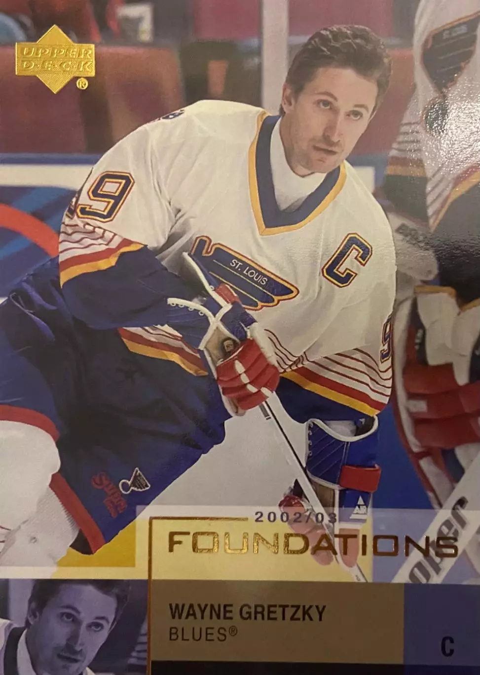 Хоккей. Карточка Wayne Gretzky/Уэйн Гретцки St. Louis Blues/Сент-Луис НХЛ/NHL