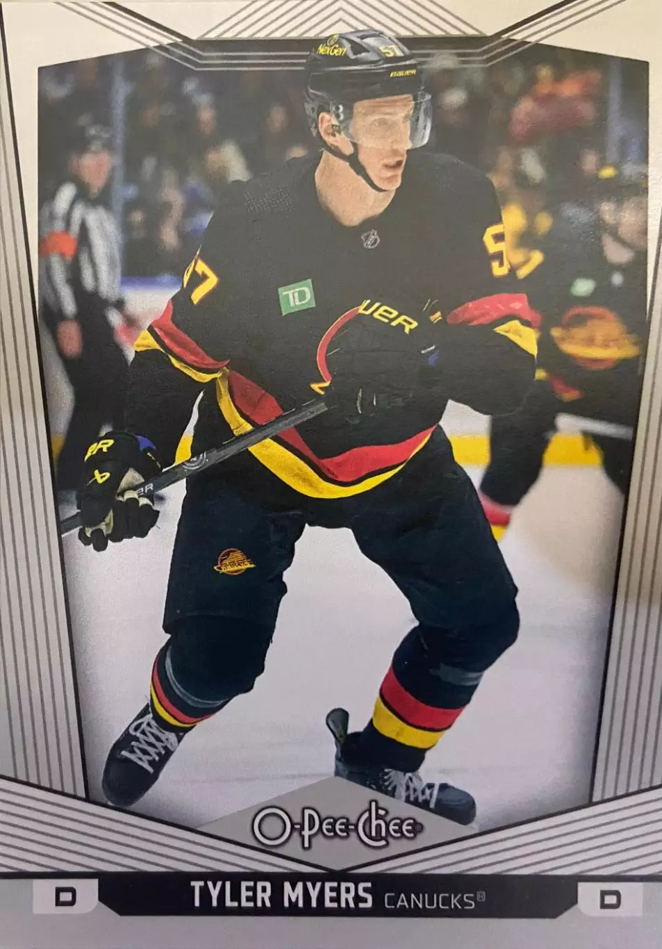 Хоккей. Карточка Tyler Myers-Тайлер Майерс Vancouver Canucks - Ванкувер НХЛ/NHL