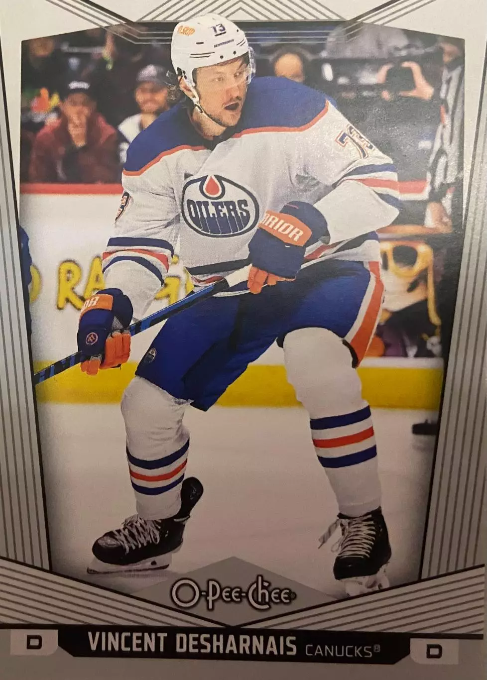 Карточка Vincent Desharnais - Винсент Деарне Edmonton Oilers - Эдмонтон НХЛ/NHL