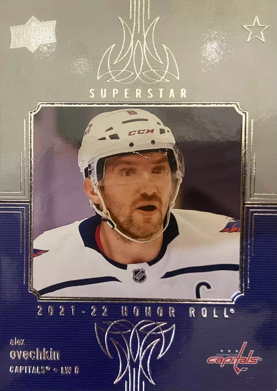 Карточка Александр Овечкин Washington Capitals, Вашингтон, Динамо Москва НХЛ-КХЛ