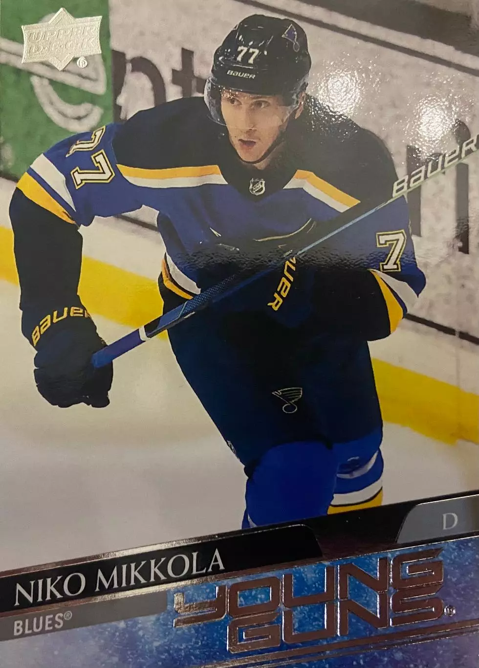 Хоккей Карточка Niko Mikkola-Нико Миккола St. Louis Blues/Сент-Луис Блюз НХЛ/NHL