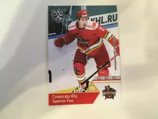 Карточка SeReal КХЛ 2019-2020 Спенсер Фу Куньлунь Ред Стар Пекин