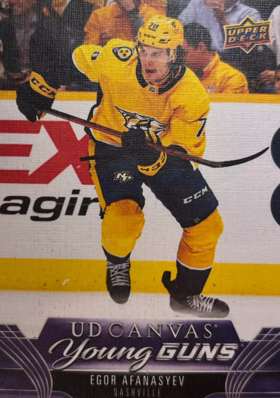 Карточка Егор Афанасьев Nashville Predators/Нэшвилл Предаторз, ЦСКА НХЛ/NHL/КХЛ