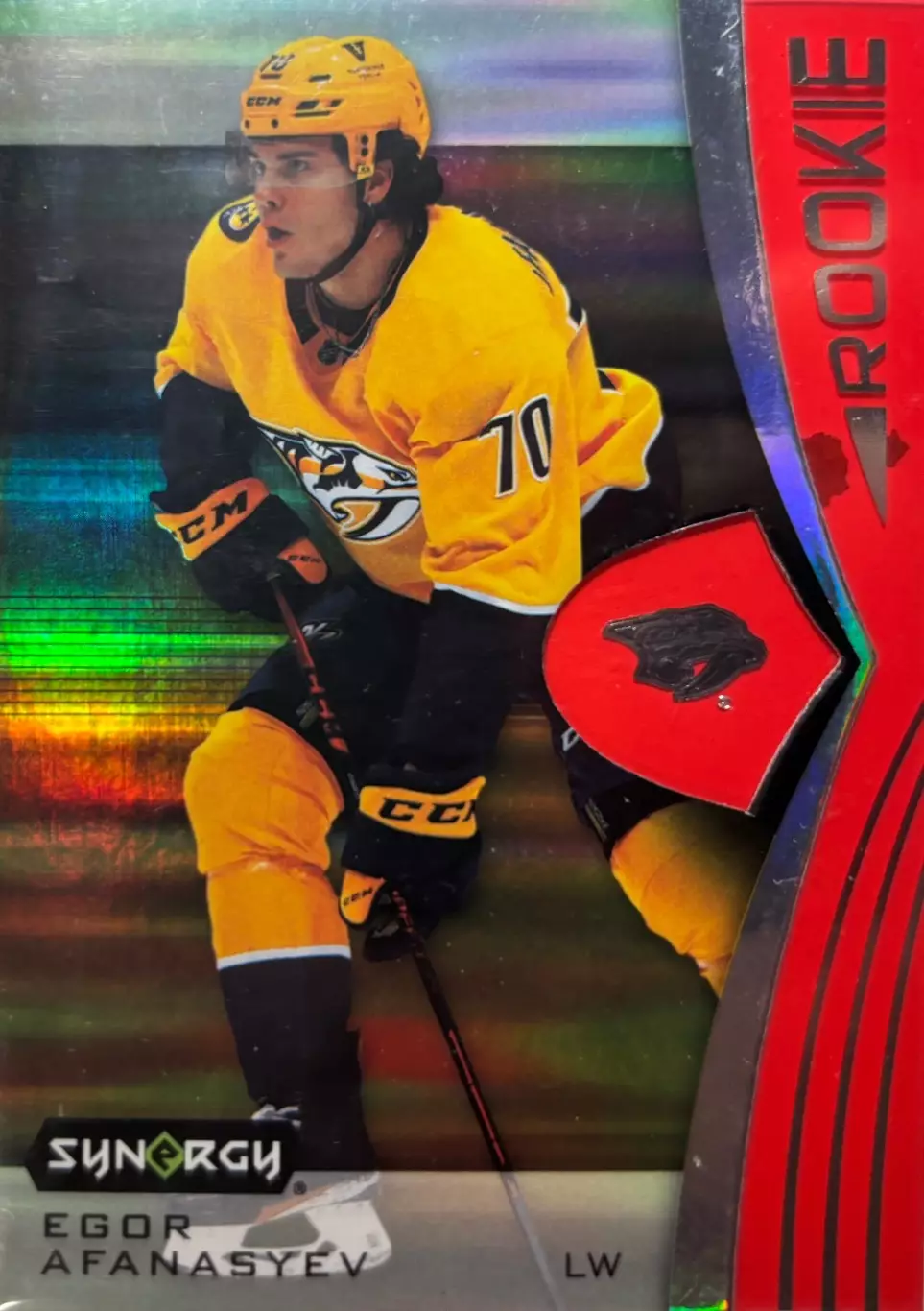 Карточка Егор Афанасьев Nashville Predators/Нэшвилл Предаторз, ЦСКА НХЛ/NHL/КХЛ