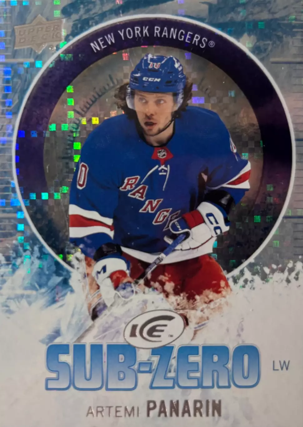 Хоккей. Карточка Артемий Панарин New York Rangers/Рейнджерс, СКА, Витязь НХЛ-КХЛ