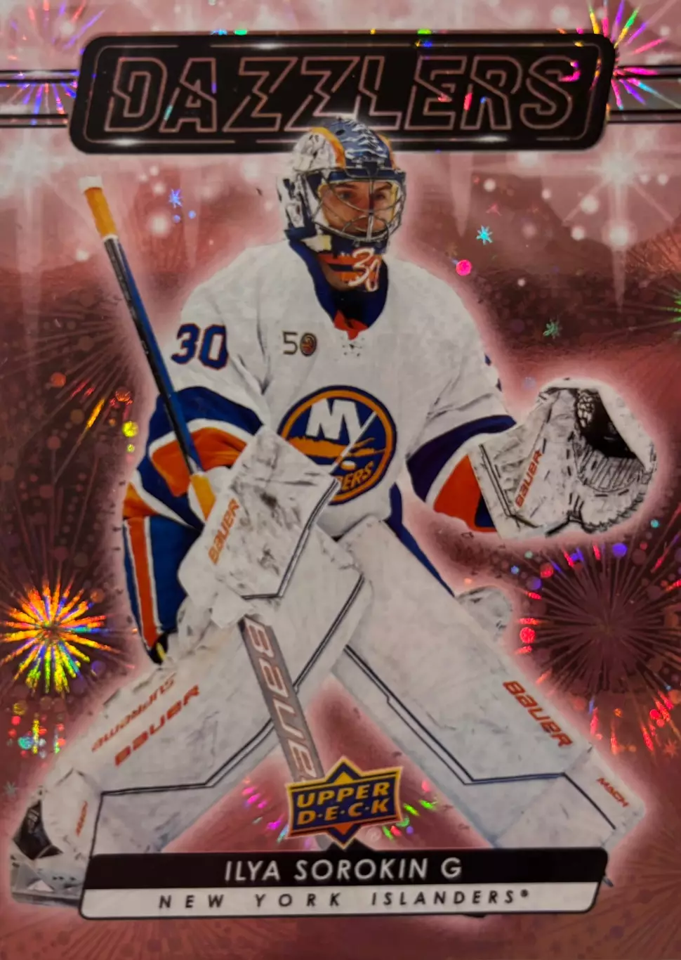 Хоккей. Карточка Илья Сорокин ЦСКА Москва, New York Islanders/Айлендерс НХЛ-NHL