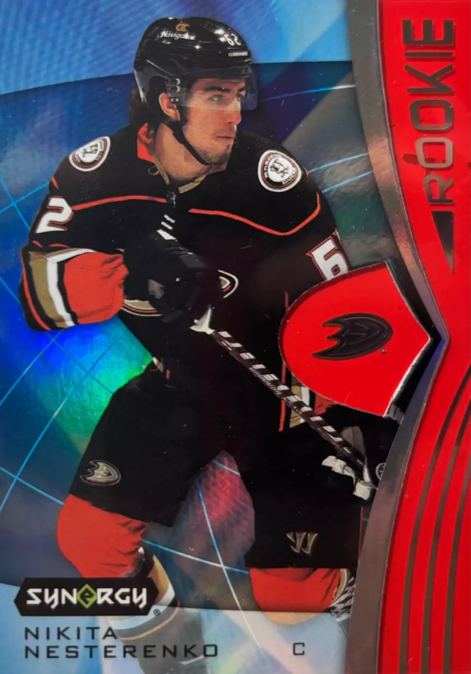 Хоккей. Карточка Никита Нестеренко Anaheim Ducks - Анахайм Дакс НХЛ/NHL 2023/24