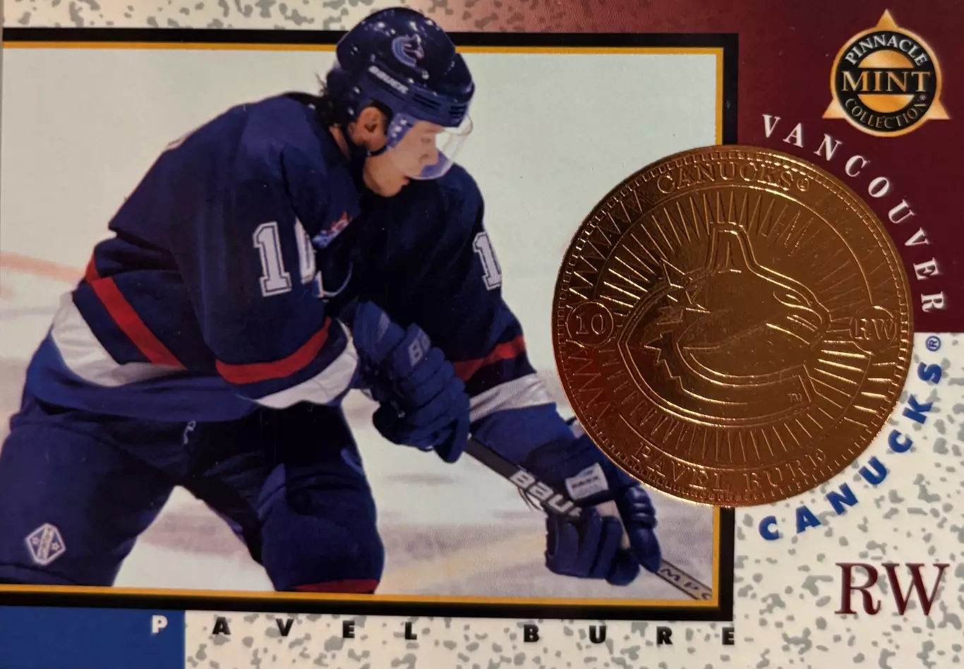 Карточка Павел Буре Vancouver Canucks-Ванкувер, Спартак, ЦСКА Москва НХЛ-NHL