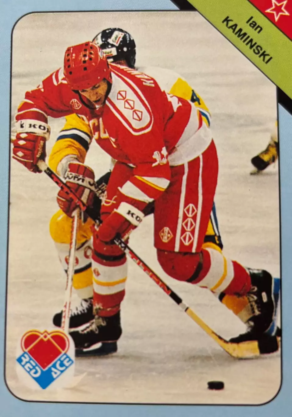 Хоккей. Карточка Ян Каминский Россия, Динамо Москва, Дизель Пенза