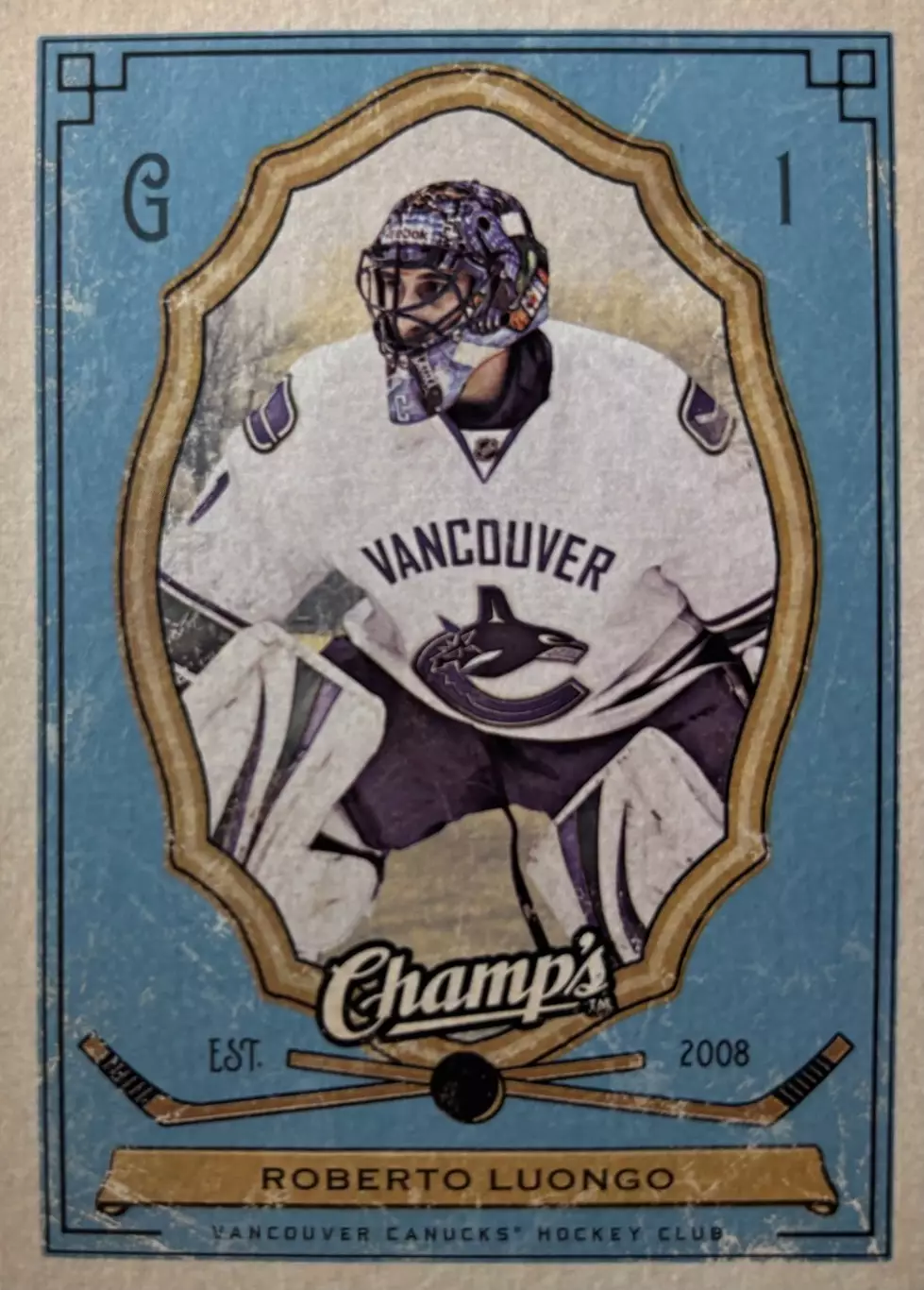 Хоккей Карточка Roberto Luongo-Роберто Луонго Vancouver Canucks-Ванкувер НХЛ/NHL