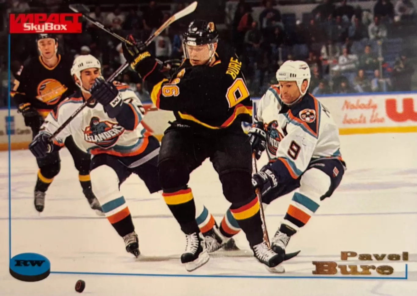 Карточка Павел Буре Vancouver Canucks-Ванкувер, Спартак, ЦСКА Москва НХЛ NHL