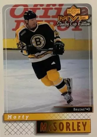 Карточка Marty McSorley - Марти Максорли Boston Bruins - Бостон Брюинз НХЛ/NHL