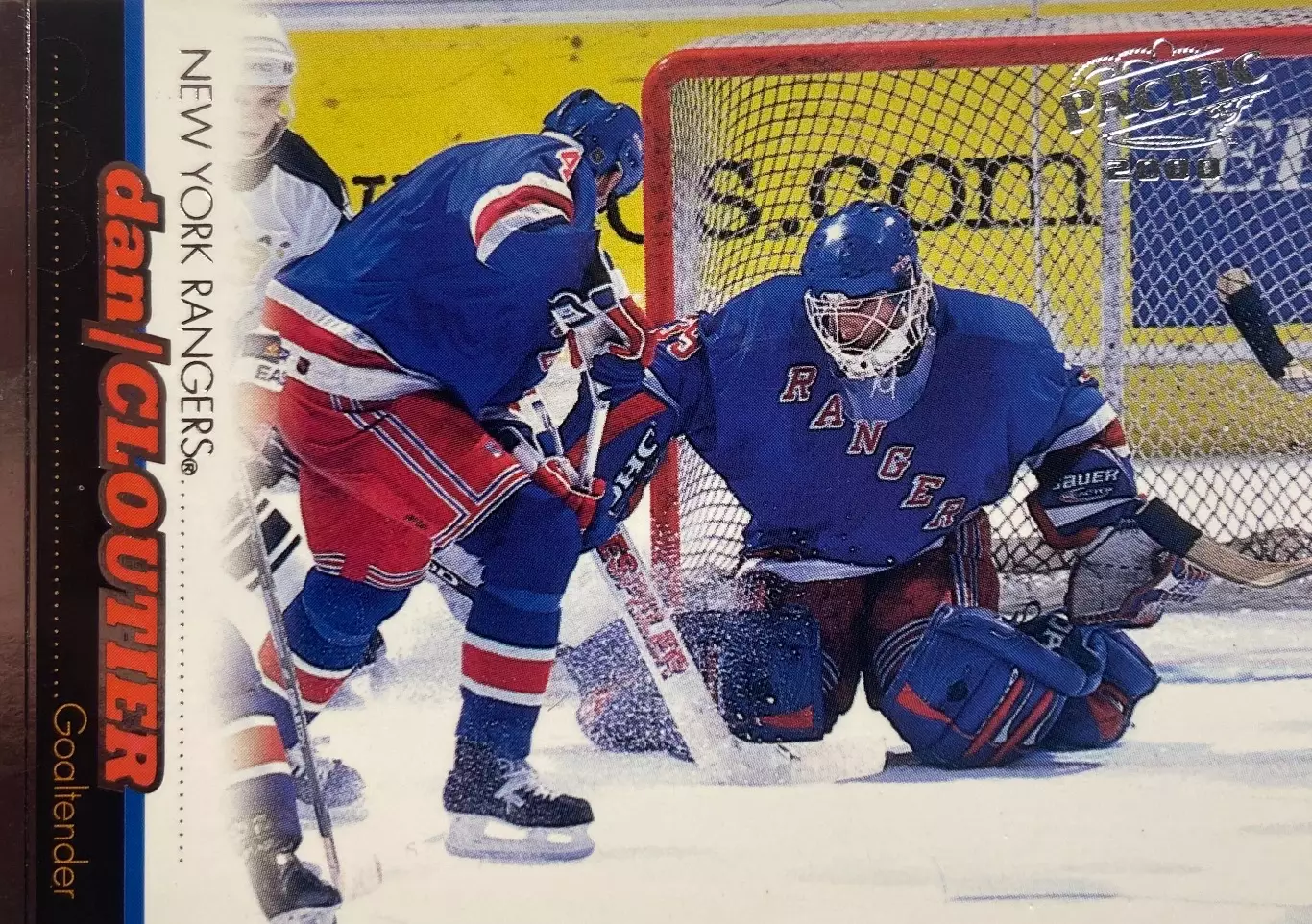 Хоккей. Карточка Dan Cloutier - Дэн Клутье New York Rangers - Рейнджерс НХЛ/NHL