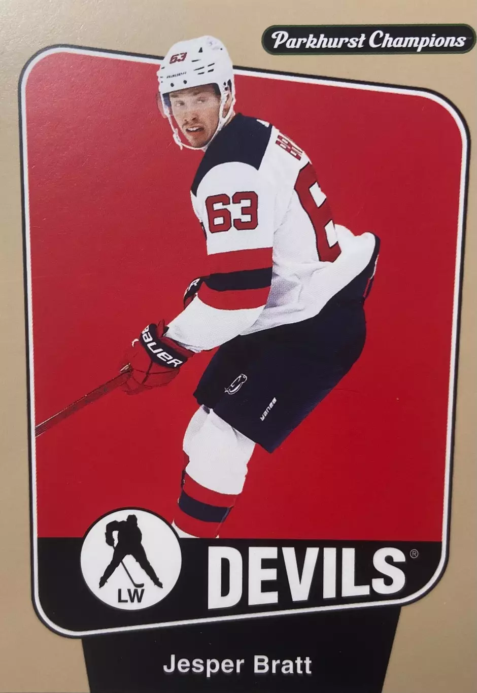 Хоккей. Карточка Jesper Bratt-Йеспер Братт New Jersey Devils-Нью-Джерси НХЛ NHL