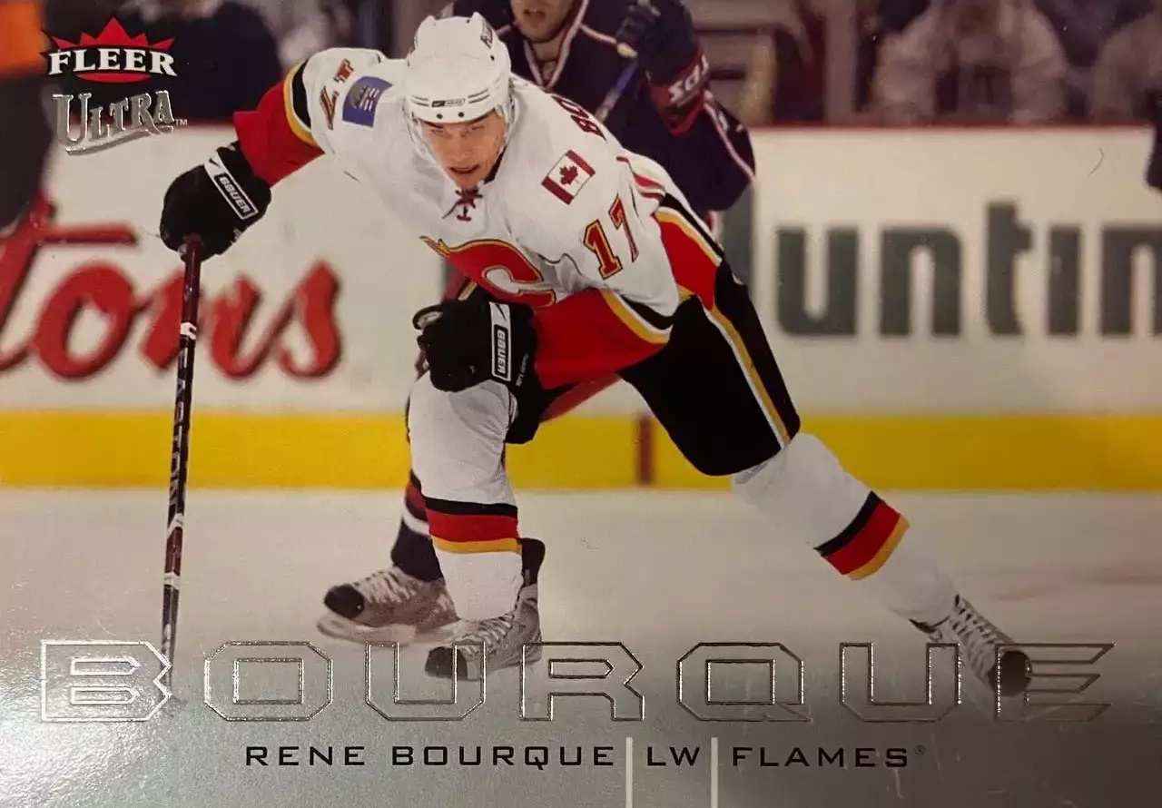 Хоккей. Карточка Rene Bourque-Рене Бурк Calgary Flames - Калгари Флэймз НХЛ/NHL