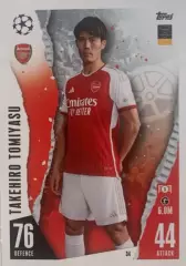 Карточка Takehiro Tomiyasu/Такэхиро Томиясу Арсенал Лига Чемпионов 2023/24
