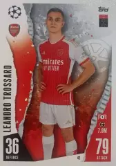 Футбол. Карточка Леандро Троссард Брайтон, Арсенал Лига Чемпионов 2023/24 Topps
