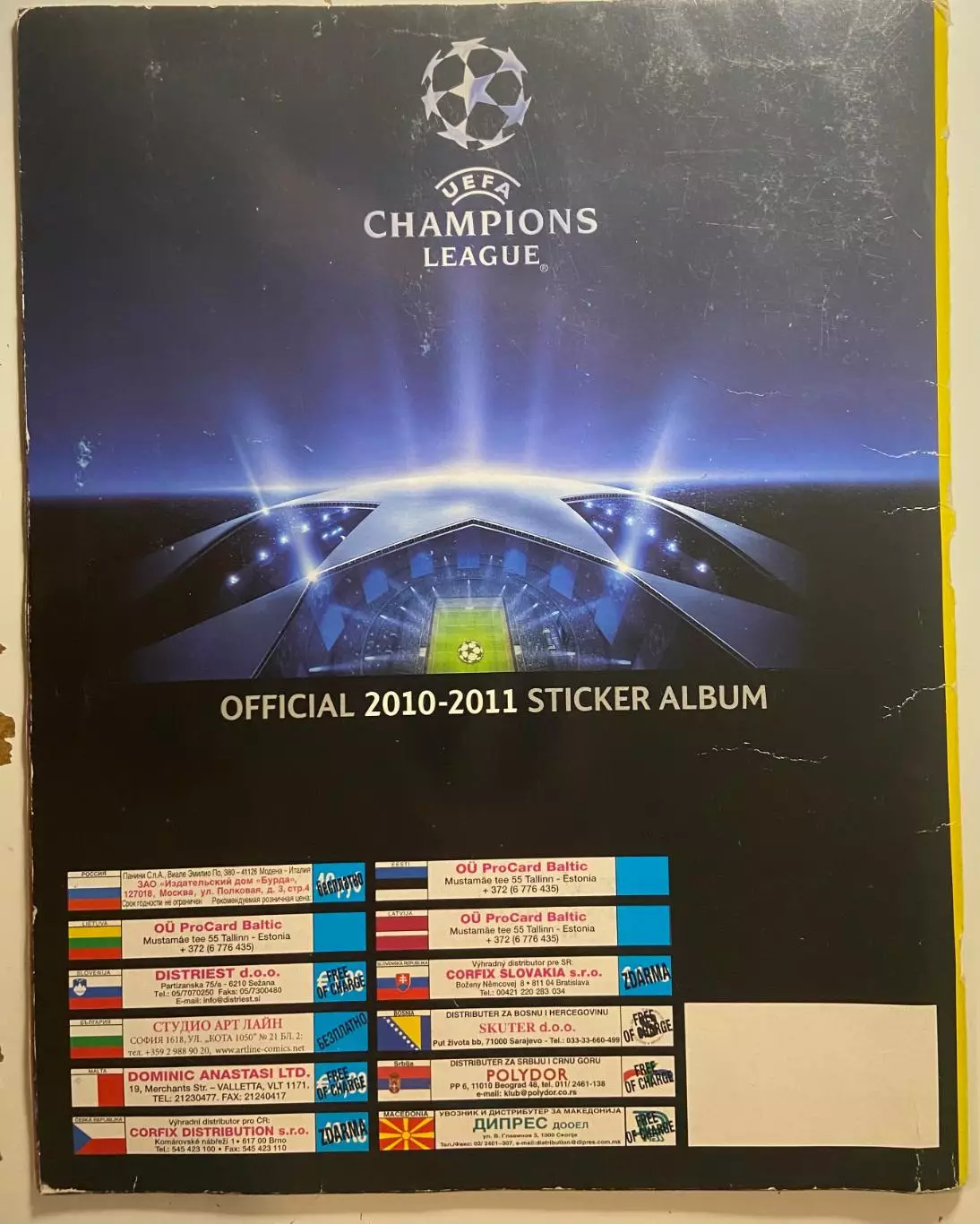 Новый альбом PANINI/ПАНИНИ Лига Чемпионов 2010-11 1