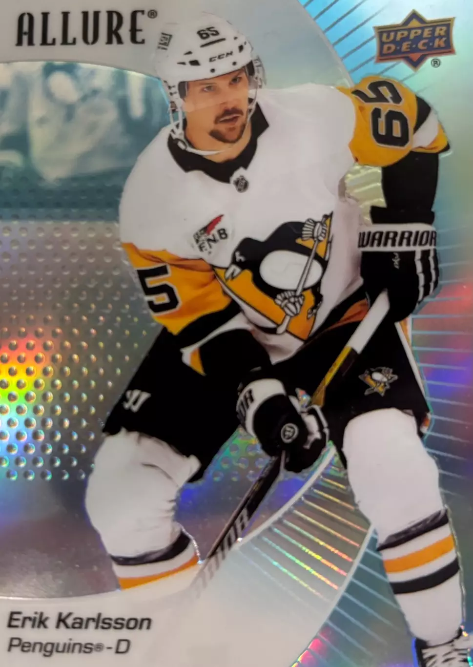 Карточка Erik Karlsson - Эрик Карлссон Pittsburgh Penguins - Питтсбург НХЛ/NHL