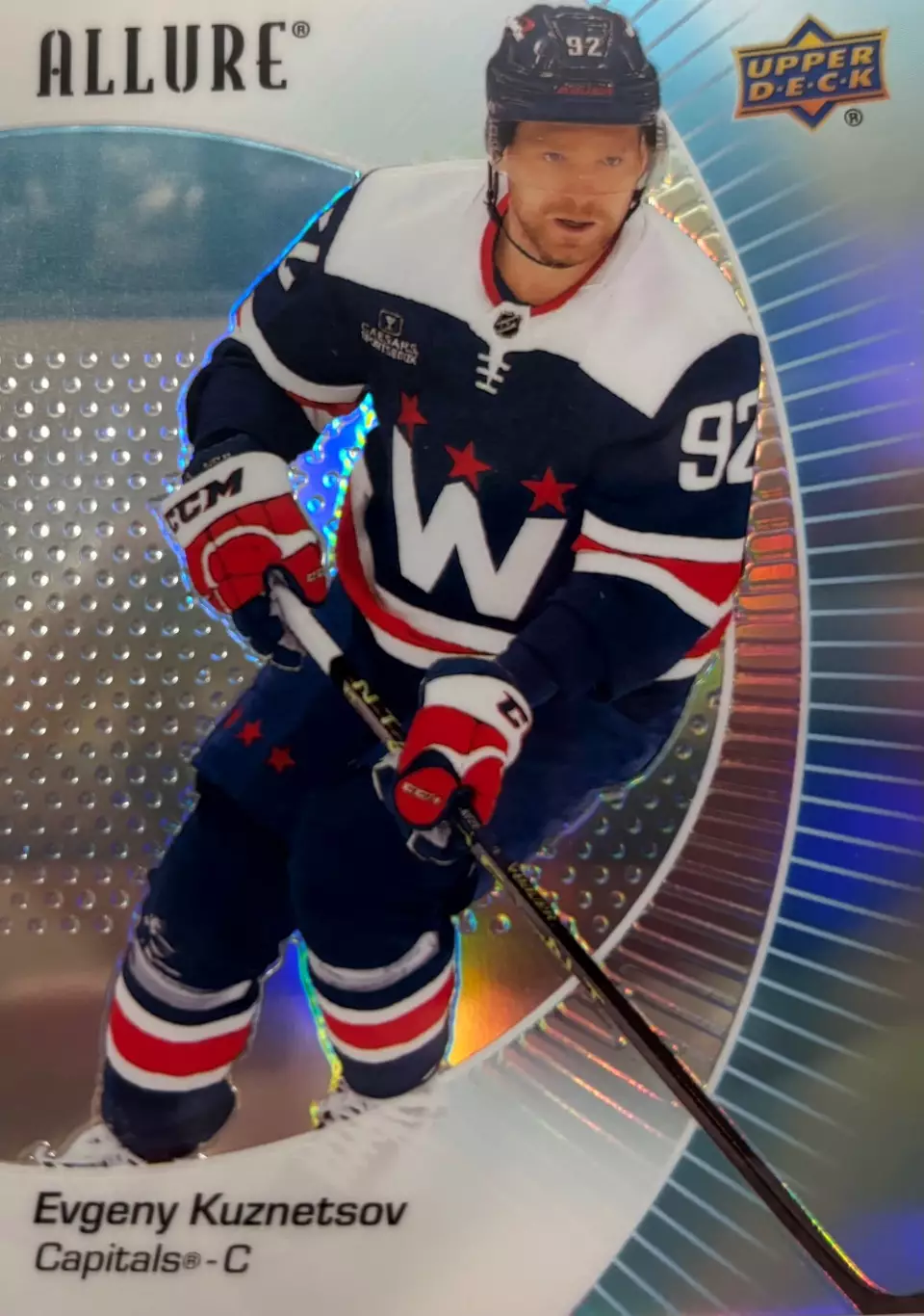 Карточка Евгений Кузнецов Washington Capitals, Трактор, Салават, СКА НХЛ/КХЛ/NHL