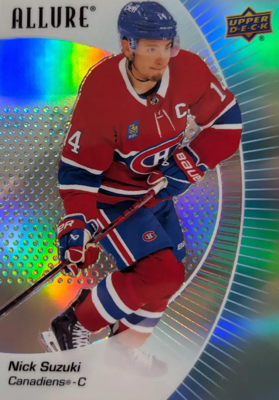 Хоккей. Карточка Nick Suzuki - Ник Сузуки Montreal Canadiens-Монреаль НХЛ/NHL