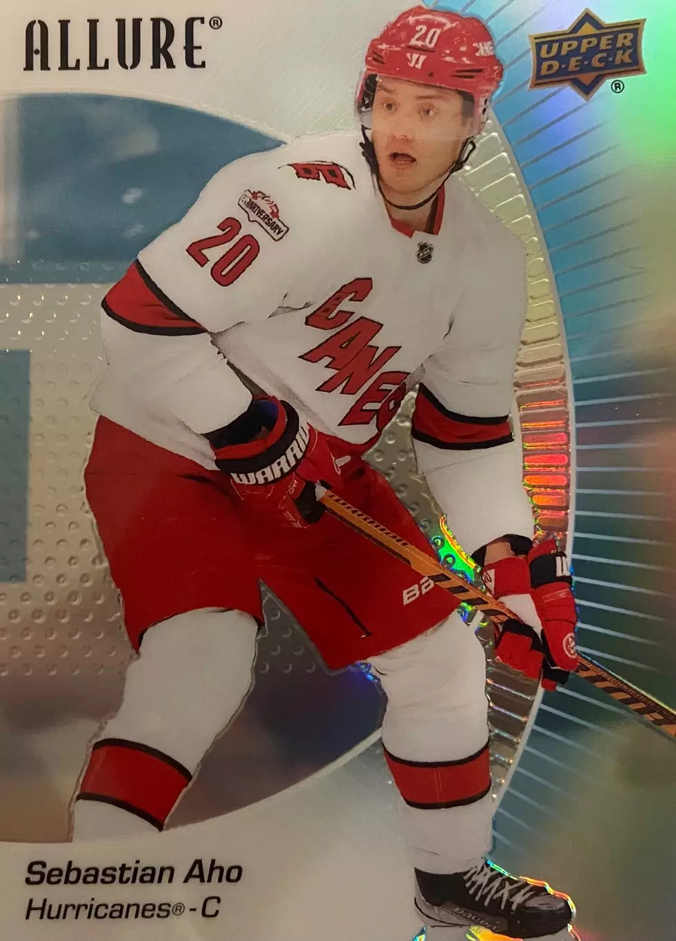 Хоккей Карточка Sebastian Aho-Себастьян Ахо Carolina Hurricanes-Каролина НХЛ NHL